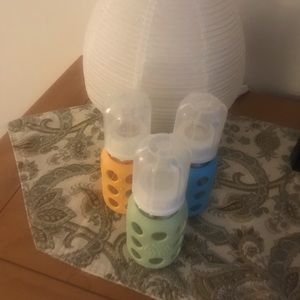 3 4oz life factory baby bottles